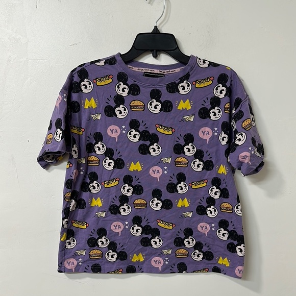 Purple Mickey Mouse Kids T-Shirt - Picture 1 of 2